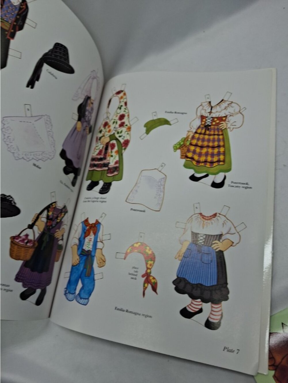 Vtg Italian Girl and Boy Paper Dolls Book 1993 Kathy Allert- Uncut - New - Picture 7 of 11